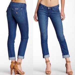 Hudson Bacara Crop Straight Cuffed Jeans in PACP Sz 25
